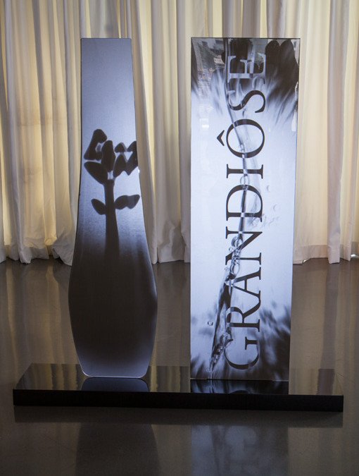 Rear Projection onto Cut Plexi